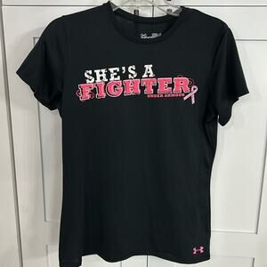 Under Armour She’s A Fighter/Breast Cancer Awareness Shirt - S - EUC